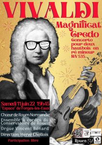 Concert Vivaldi - Festival « CHŒURS ET HARMONIES » - Samedi 11 juin 2022 - Forges-les-Eaux