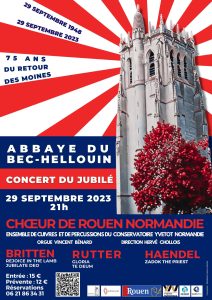 Concert du jubilé - Abbaye du Bec-Hellouin - vendredi 29 septembre 2023